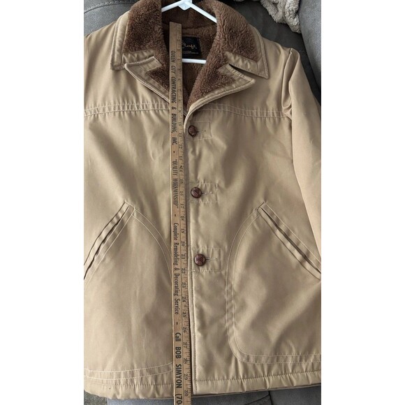 VNTG Cal Craft Barn Coat Men L Brown Lined Chore Jacket Work Farm Ranch Hunt USA - Picture 10 of 13